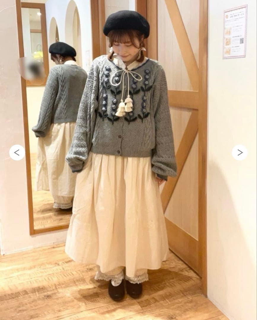【新品】TSUHARU by sm2＊お花モチーフかぎ針編みカーディガン★完売品