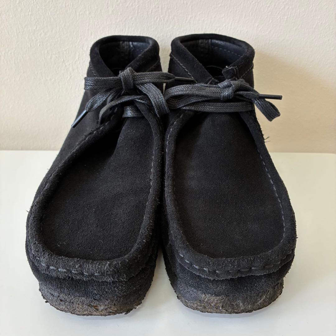 CLARKS 《24.5 UK6》クラークス　ワラビー 黒スエード