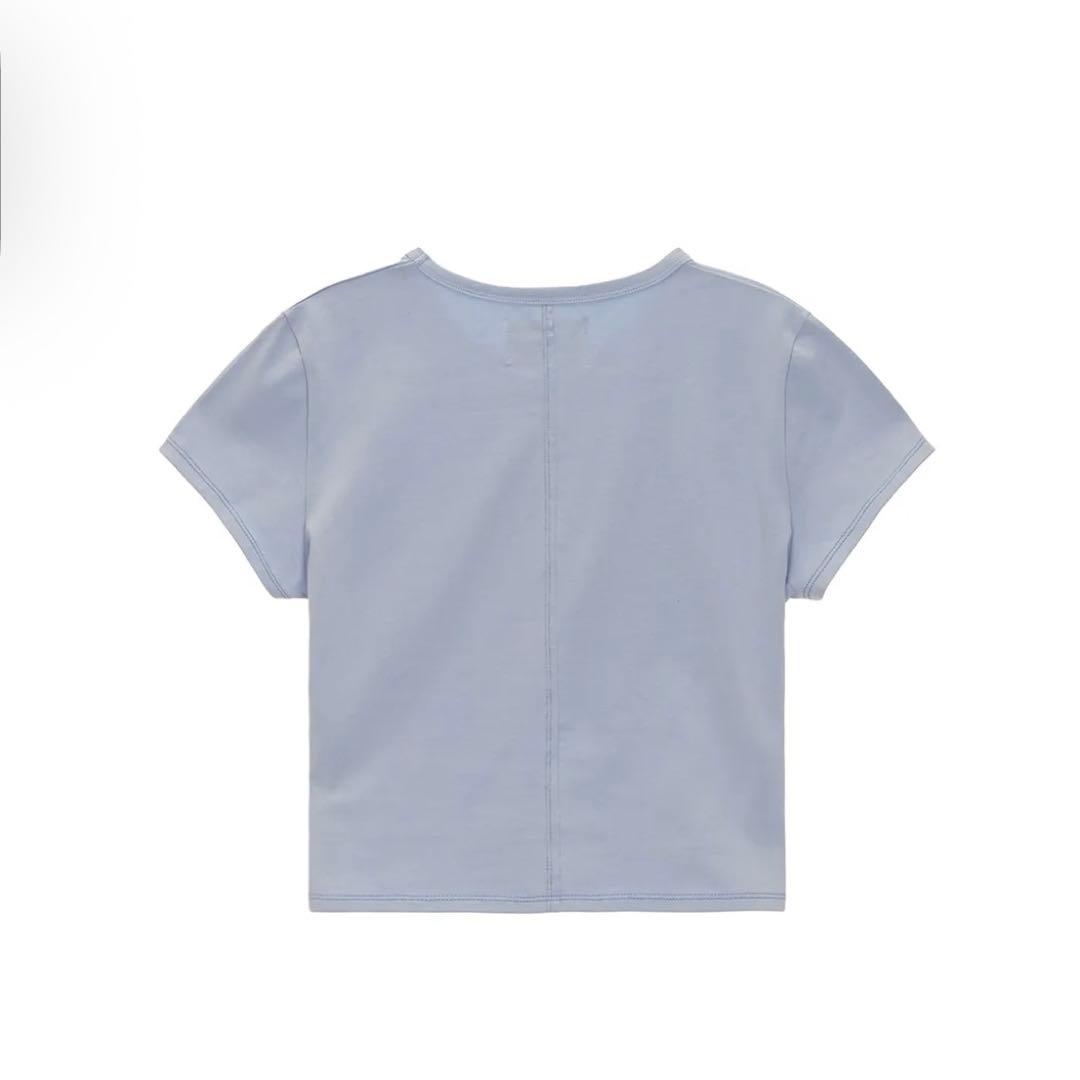トップス MATIN SHADE LOGO CROP TOP IN SKY