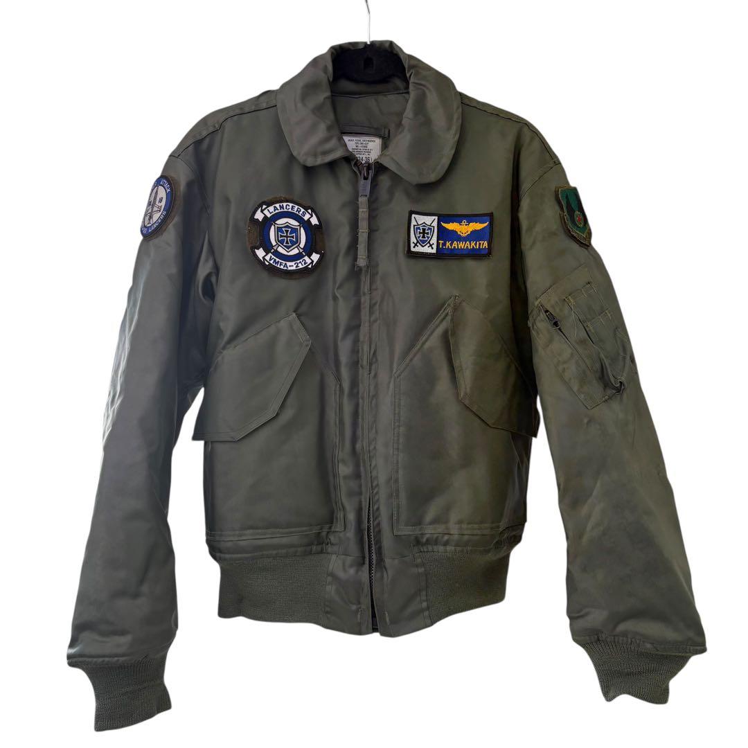 I02 美品 CWU-45/P フライトジャケット 米軍実物 ミリタリー カーキ