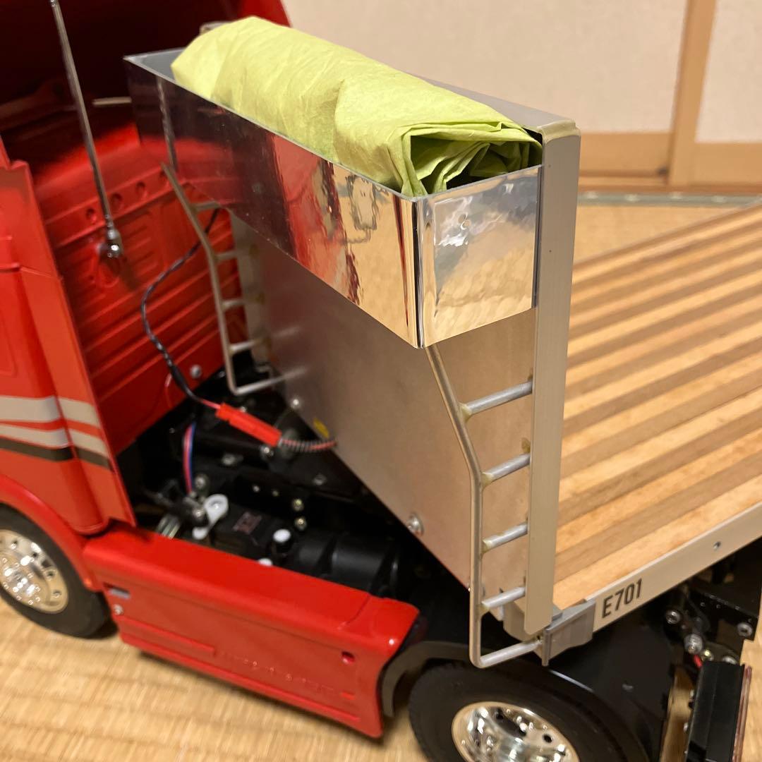 タミヤ　1/14 トレーラー　ベンツ　フラットベッド　セット　2デフ用部品付き