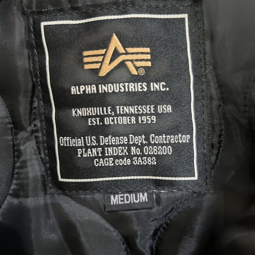 ALPHA INDUSTRIES ブラック フライトジャケット M