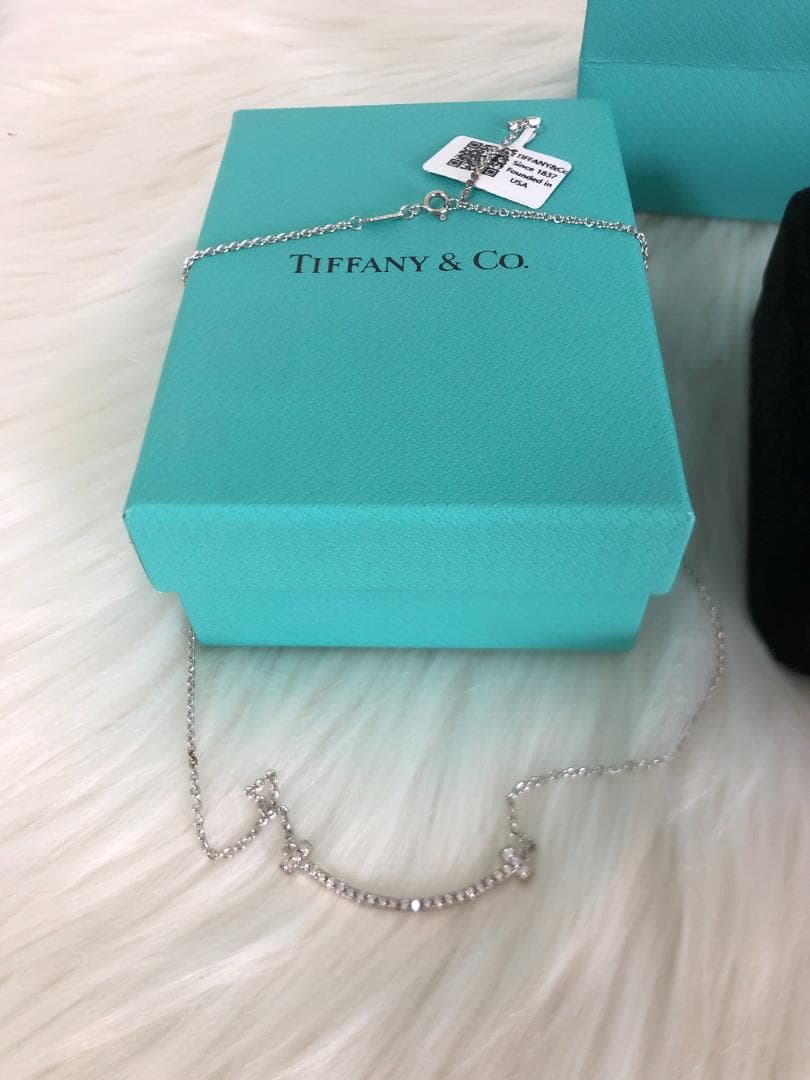 銀ハンドチェーン　微笑logo　ブレスレット　Tiffany&Coファッション