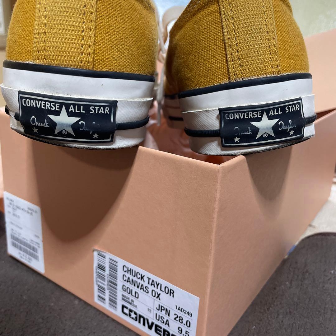 CONVERSE CHUCK TAYLOR CANVAS OX ゴールド 28