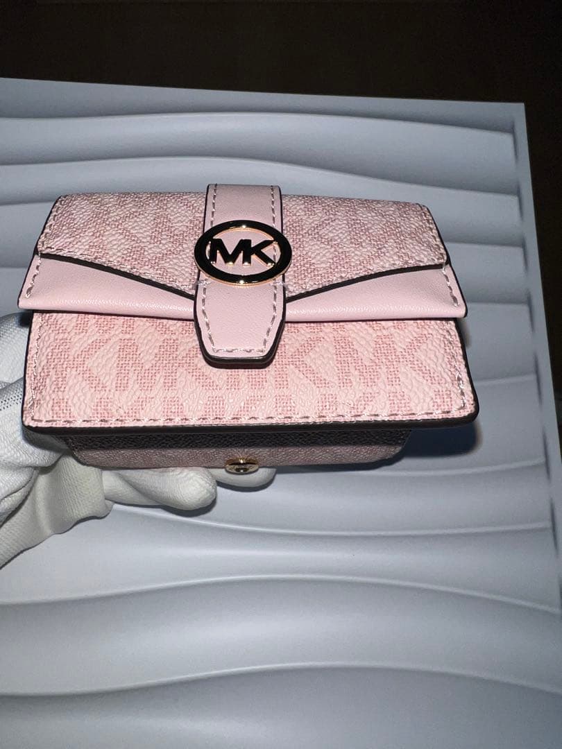 【Michael Kors ピンク 三つ折り財布