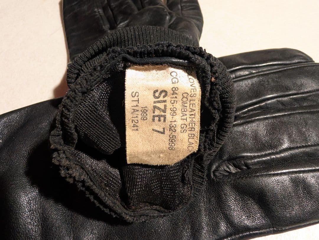 【1999年製】イギリス軍 実物 レザー コンバットグローブ Size 7