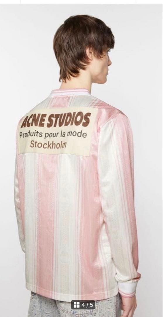 acne studios ロゴ ロングスリーブTシャツ　ゲームシャツ　XS