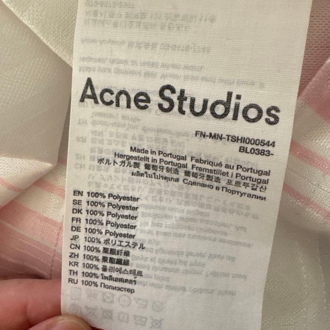 acne studios ロゴ ロングスリーブTシャツ　ゲームシャツ　XS