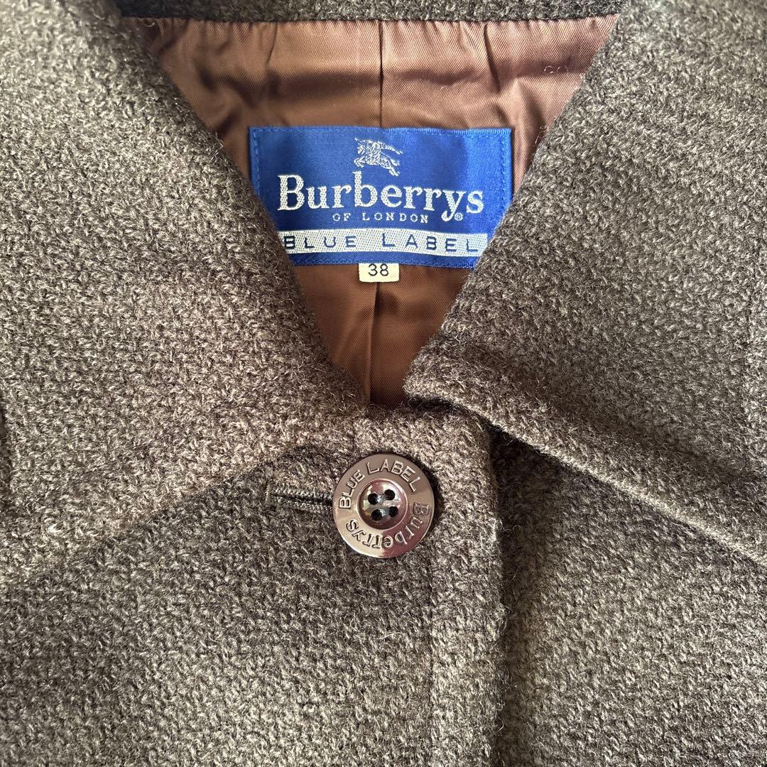 Burberrys BLUE LABEL90s ウールコートブラウン サイズ38