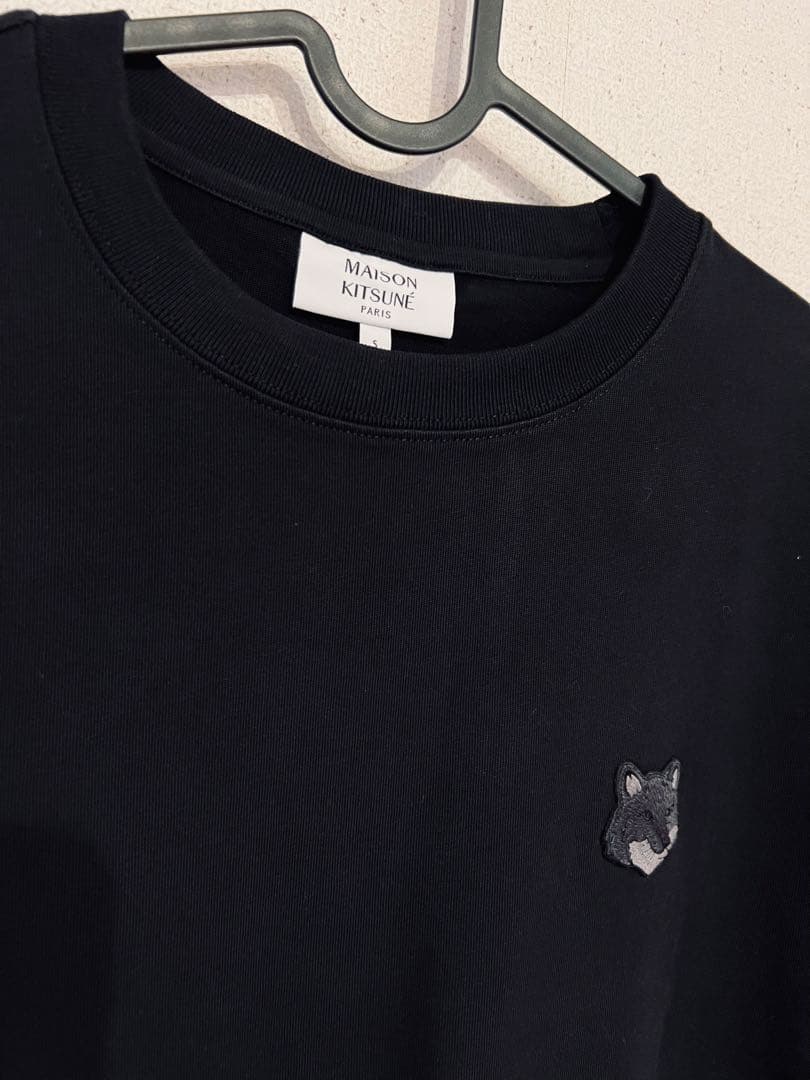 メゾンキツネボールドフォックスヘッドパッチオーバーサイズTシャツ