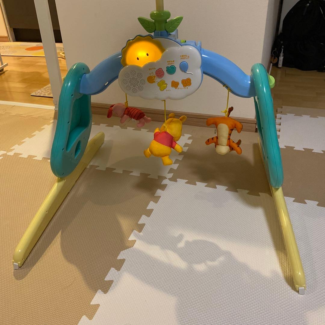 【美品】くまのプーさん えらべる回転6WAYジムにへんしんメリー⭐︎箱あり⭐︎