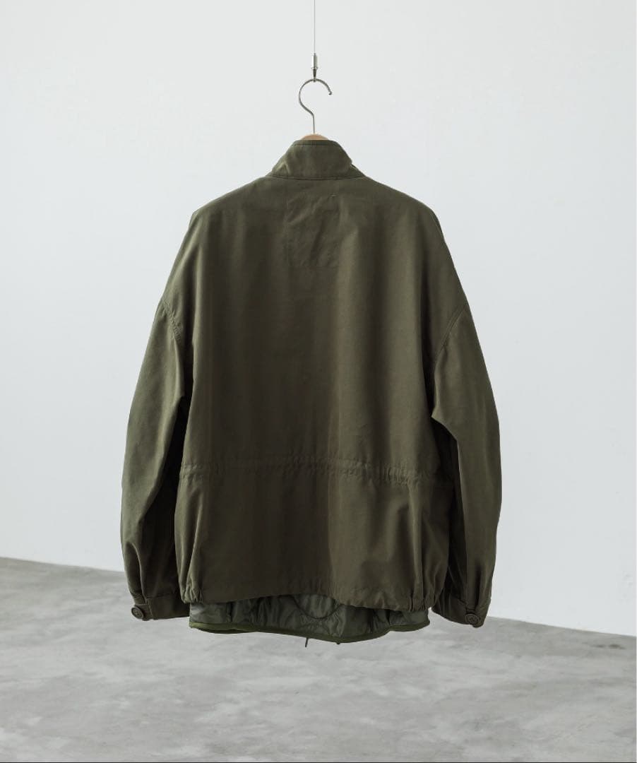 【未使用】LAYERED 3WAY MILITARY BLOUSON カーキM