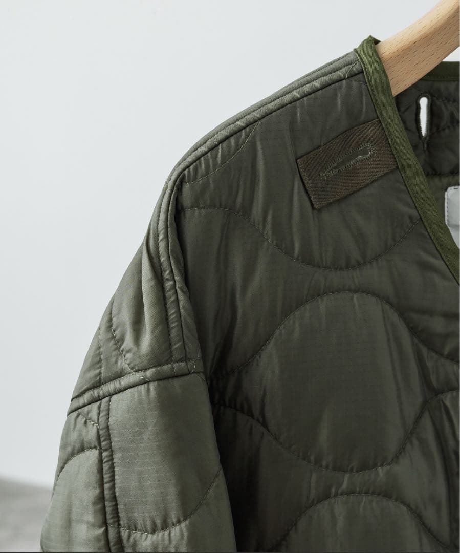 【未使用】LAYERED 3WAY MILITARY BLOUSON カーキM