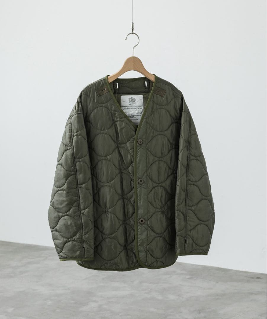 【未使用】LAYERED 3WAY MILITARY BLOUSON カーキM