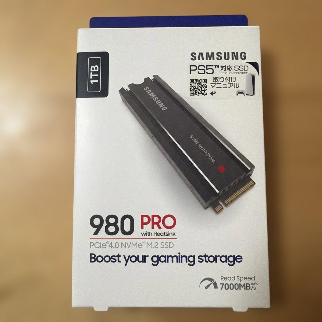 【新品未開封品】Samsung 980 PRO 1TB SSD ヒートシンク付