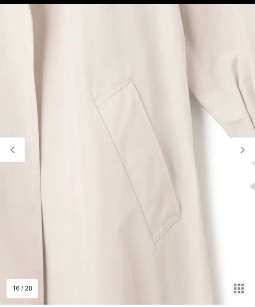 VOGUE掲載 BEIGE, 新品タグ付き 今期トレンチコート ベイジ　トレンチ