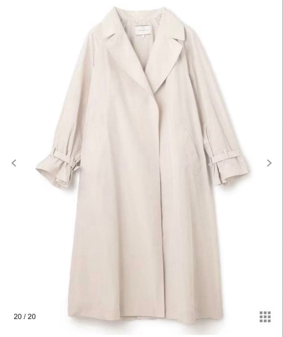 VOGUE掲載 BEIGE, 新品タグ付き 今期トレンチコート ベイジ　トレンチ