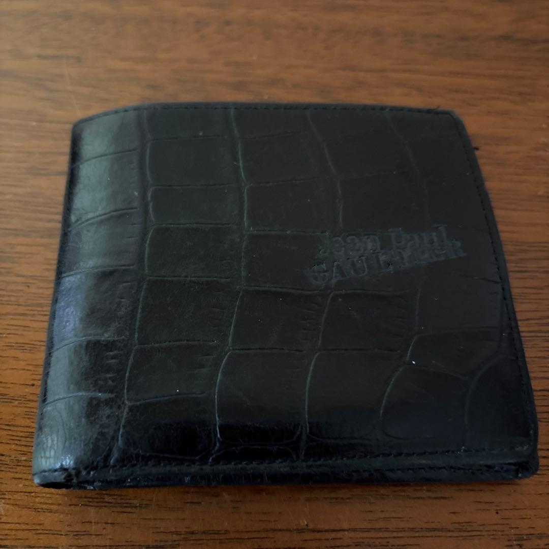 Jean Paul Gaultier ブラック／二つ折り財布