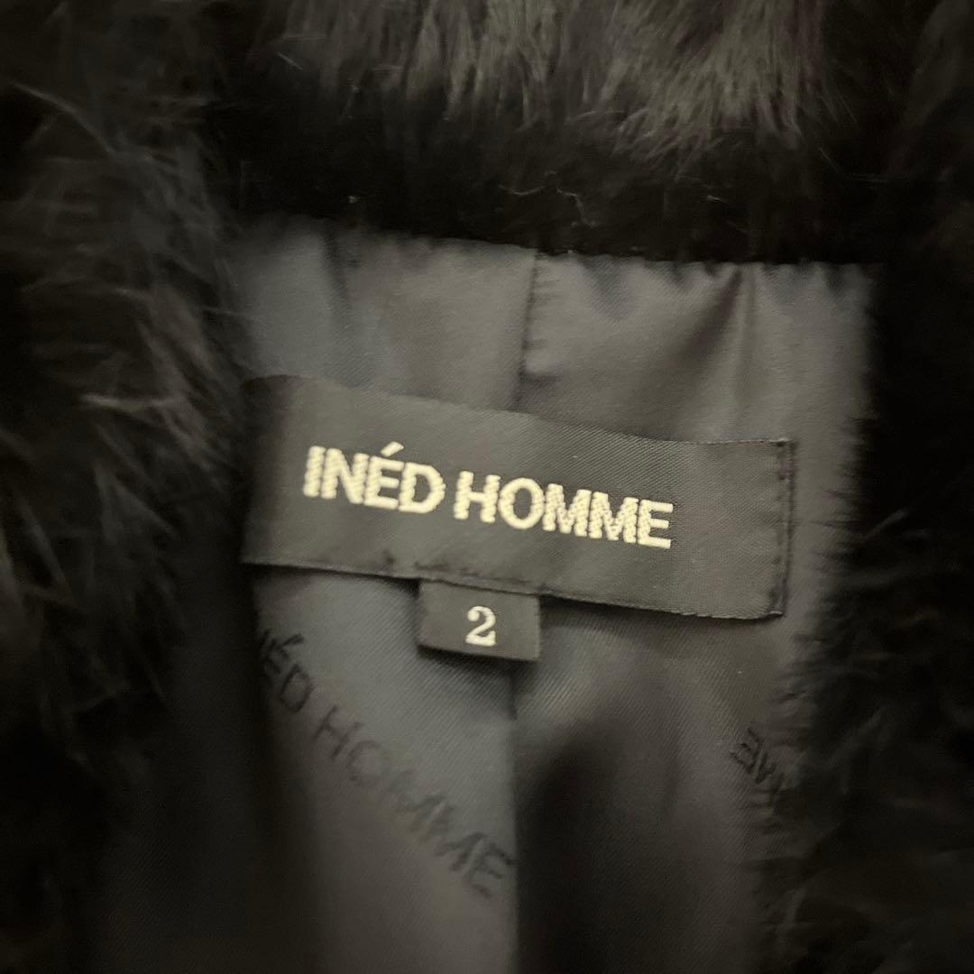 INÉD HOMME イネドオム ラビットファージャケット サイズ2 毛皮