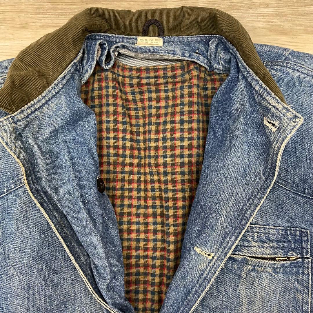 西*8様 古着 USA製 80-90年代 L.L.Bean デニムハンティングジ