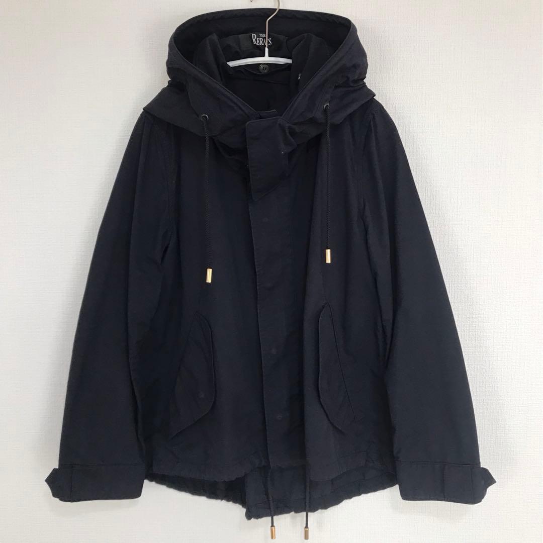 THE RERACS ショートモッズコート（ネイビー×ゴールド）
