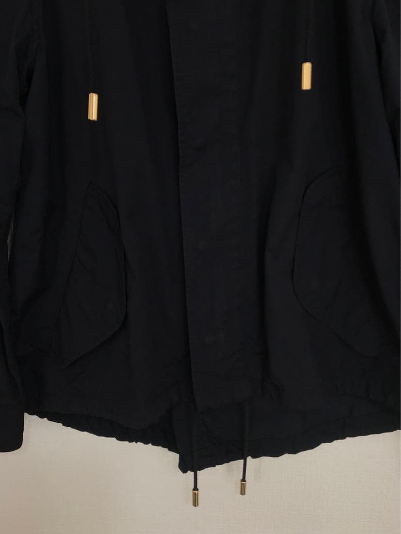 THE RERACS ショートモッズコート（ネイビー×ゴールド）