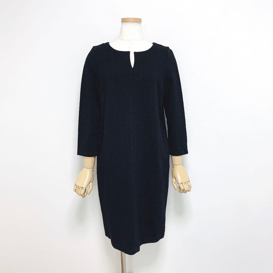 【あこ✨】❤️ANAYI✨サイズ38✨スリットネックワンピース
