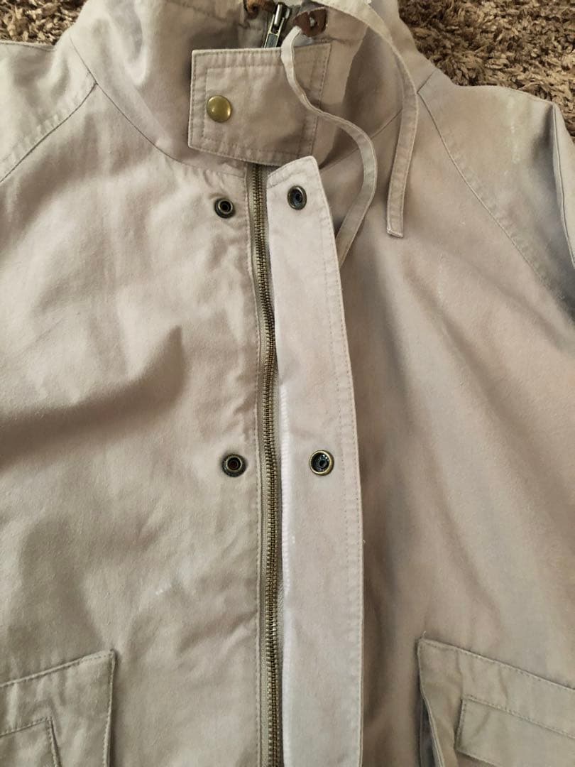 《Eddie Bauer》80s スタンドネックジャケット ベージュ L
