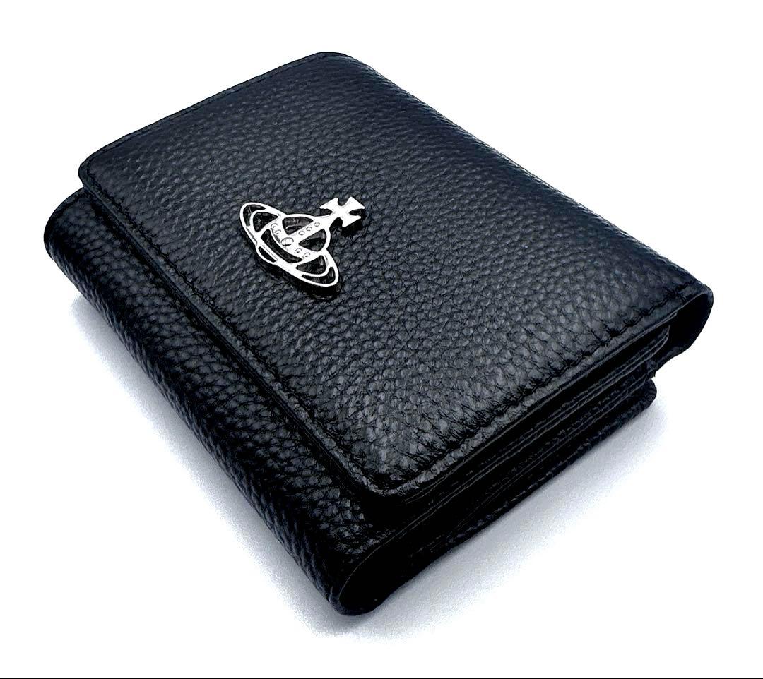 【新品✨人気】Vivienne Westwood 三つ折り財布/ブラック/黒
