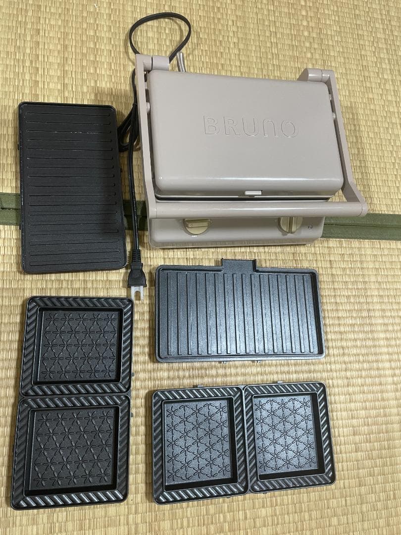 BRUNO グリルサンドメーカー ダブル BOE084-GRG
