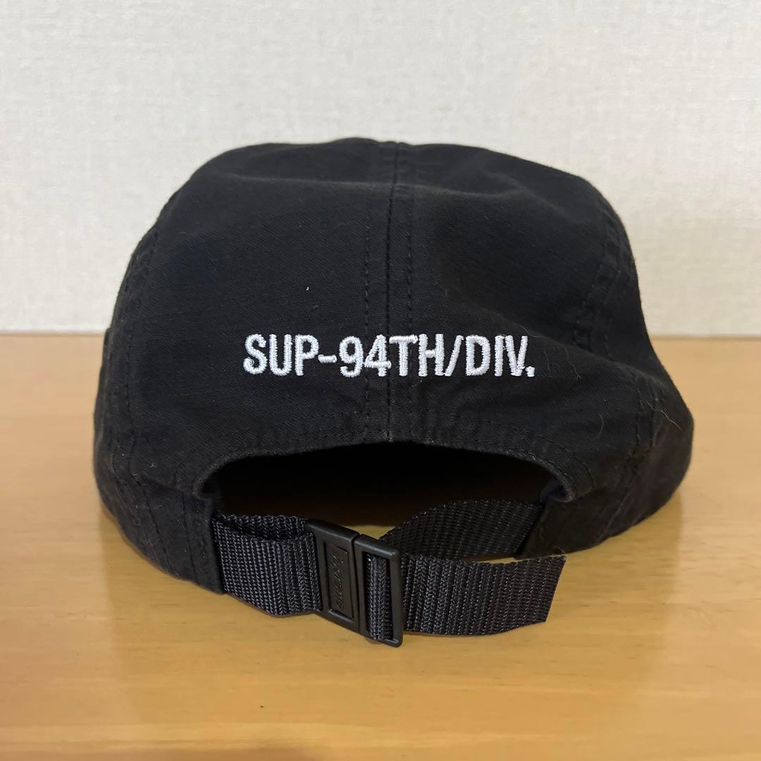 Supreme ブラック 5パネルキャップ