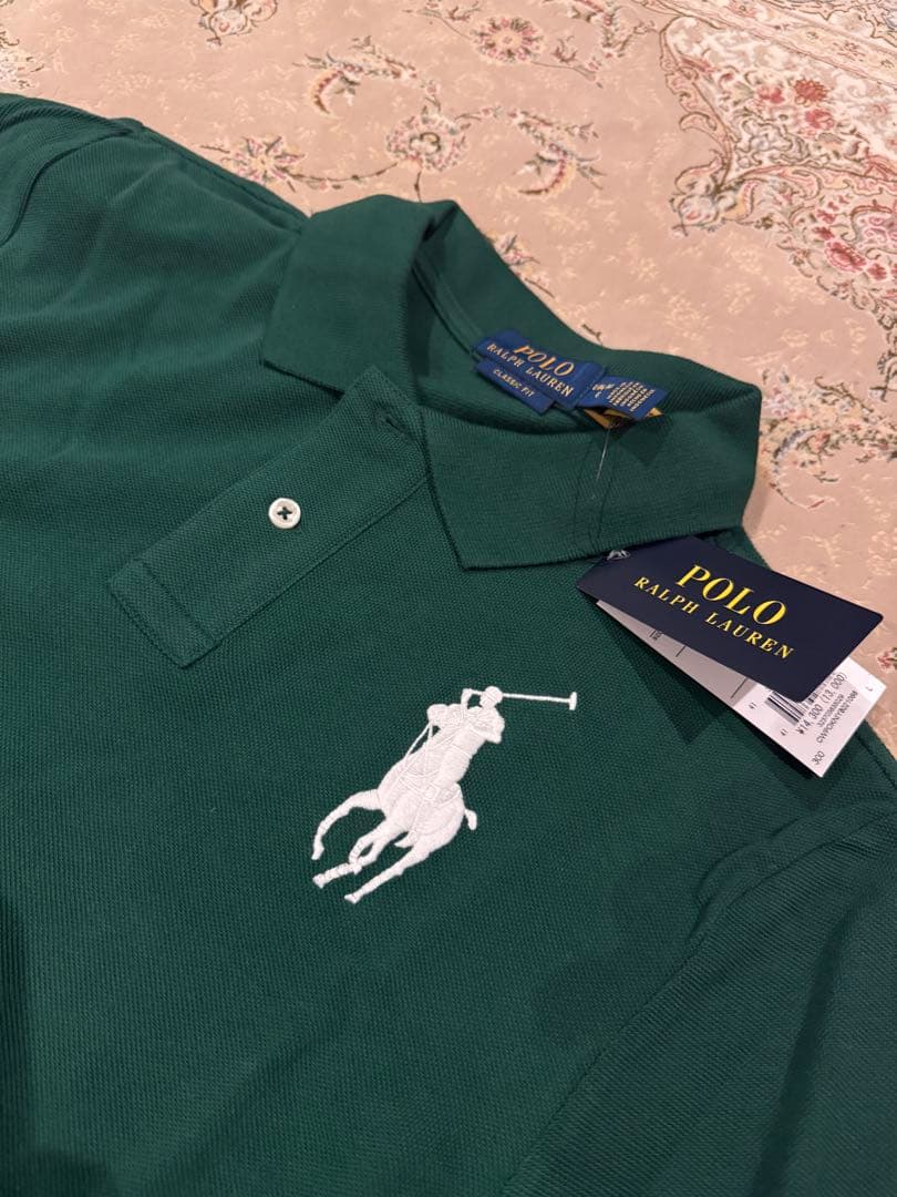 POLO RALPH LAUREN ダークグリーン ポロシャツ　キッズ160