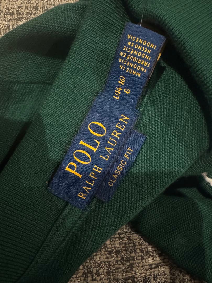 POLO RALPH LAUREN ダークグリーン ポロシャツ　キッズ160