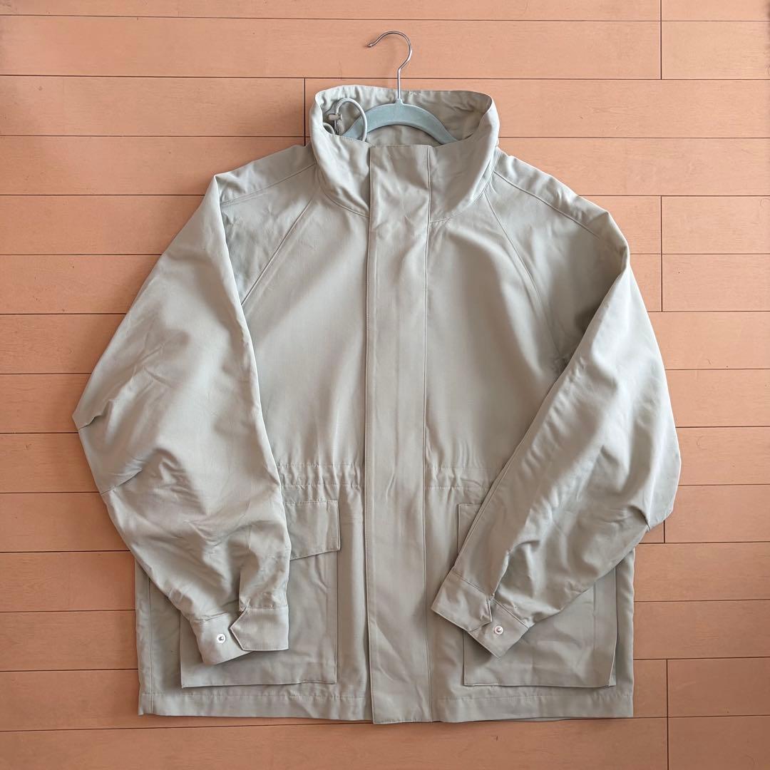 ジャケット・アウター AURALEE WOOL CANVAS HIGHNECK ZIP BLOUSON