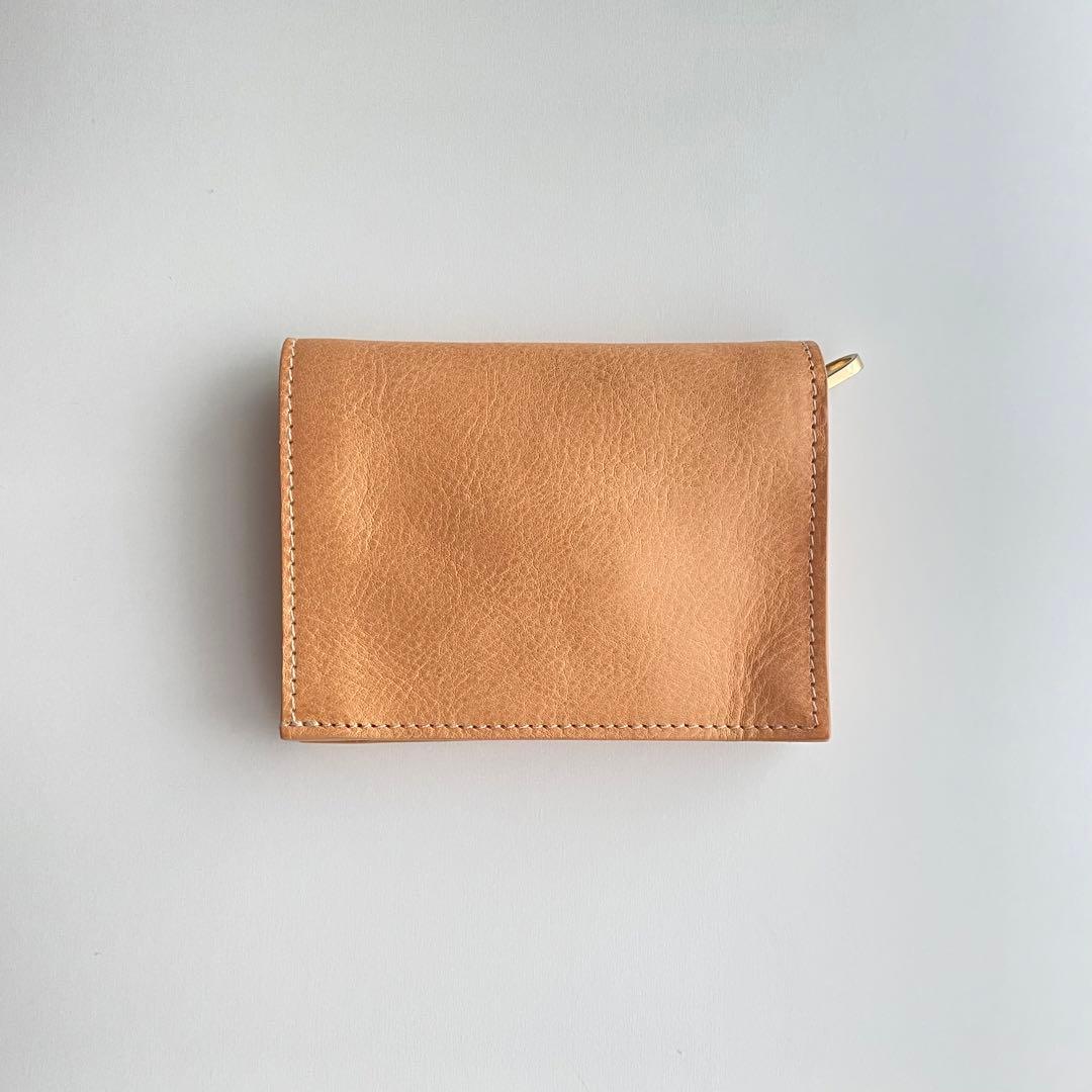 【IL BISONTE】イルビゾンテ 2つ折り財布 コンパクト ナチュラル 新品