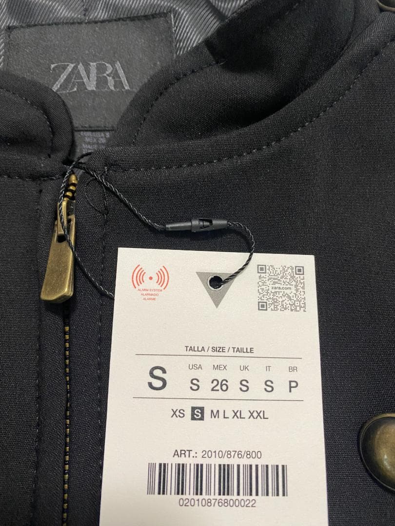 新品✨ ZARA ナポレオンジャケット ボタン付きフィットブレザー S
