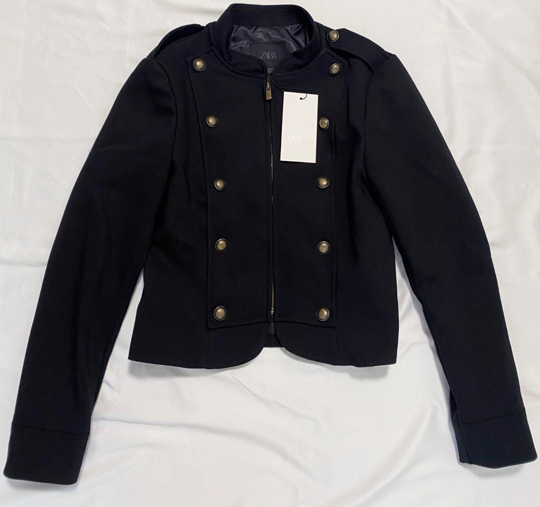 新品✨ ZARA ナポレオンジャケット ボタン付きフィットブレザー S