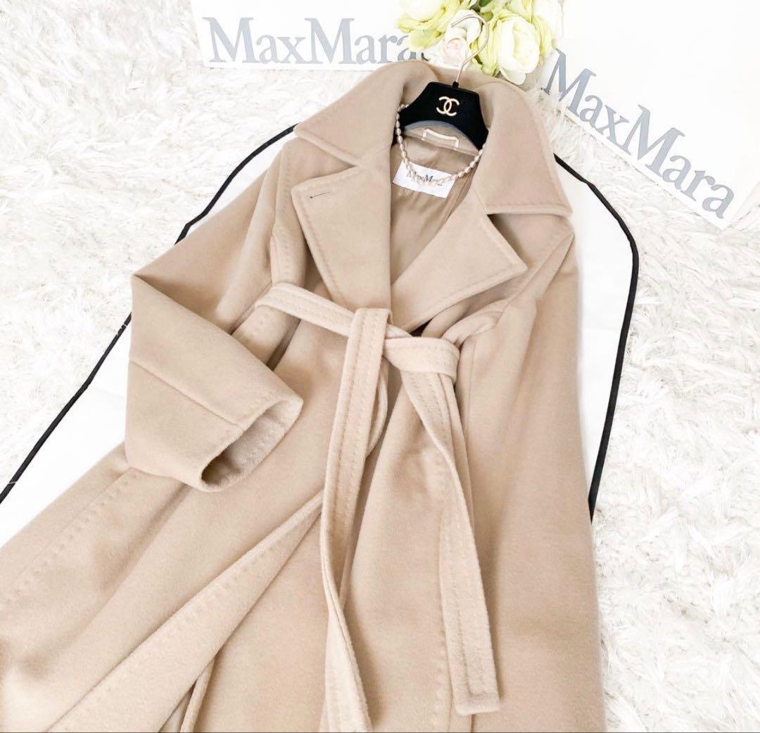 超美品‼️MaxMara★マックスマーラ マニュエラ カシミヤコート★(ベージュ)