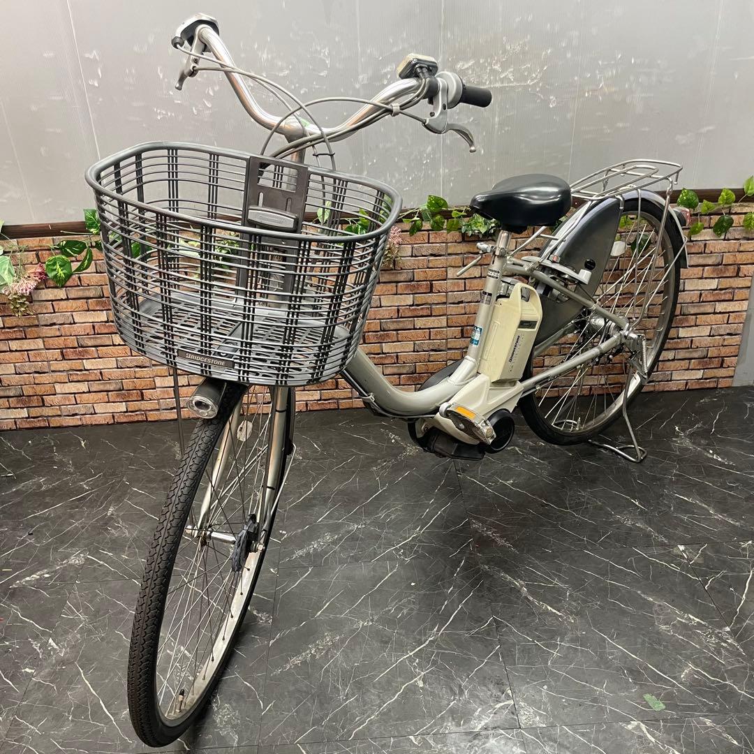 分解配送【14】電動自転車 ブリヂストン Assista シルバー 26インチ