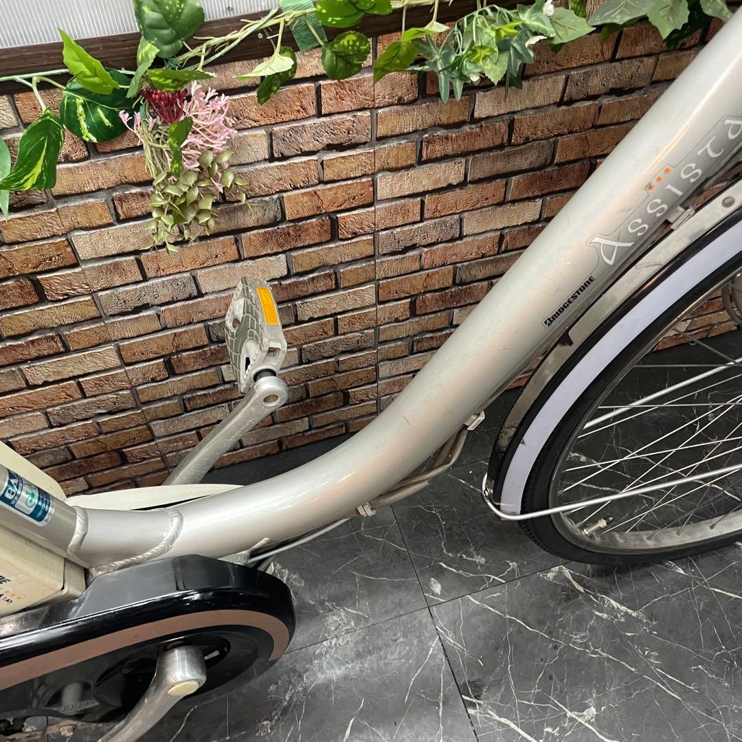 分解配送【14】電動自転車 ブリヂストン Assista シルバー 26インチ