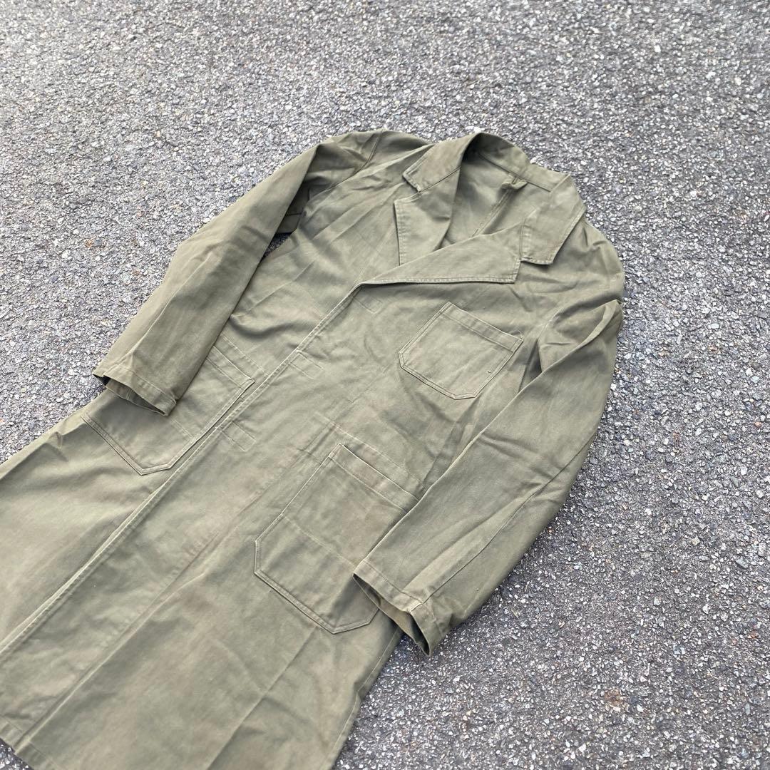 80s オランダ軍 Army Cotton Satin Work Coat