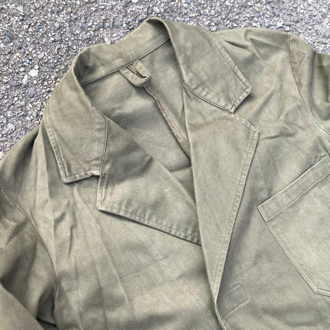 80s オランダ軍 Army Cotton Satin Work Coat