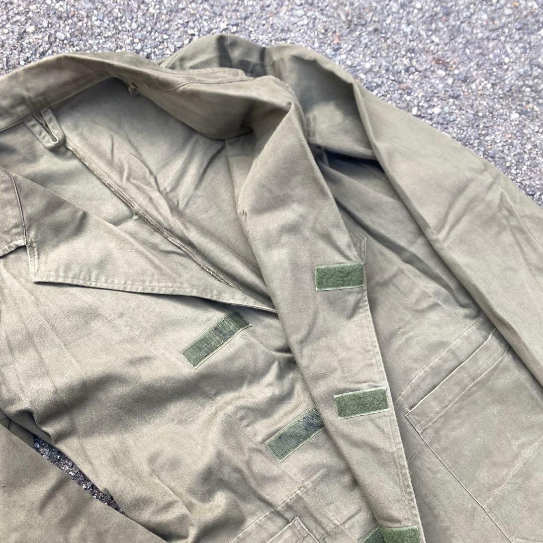 80s オランダ軍 Army Cotton Satin Work Coat