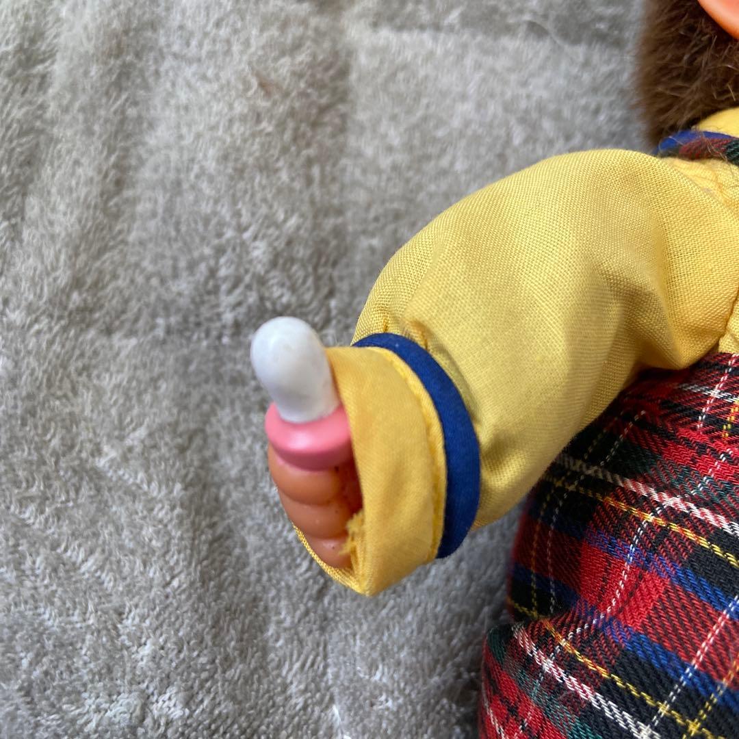 ビンテージ モンチッチ 女の子 泣き monchhichi タグ付き