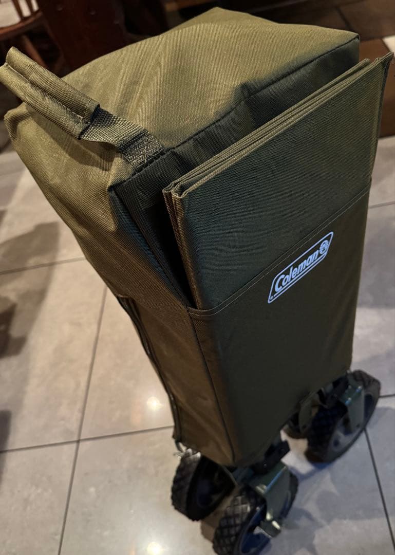 Coleman 折りたたみキャリーカート Amazon限定オリーブグリーン色