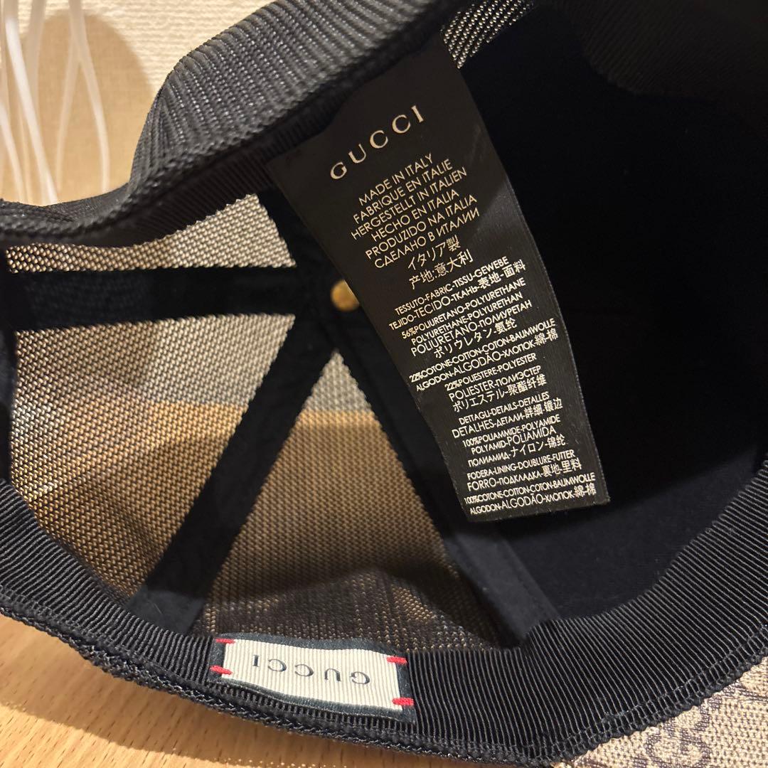 GUCCI トラ柄 ベースボールキャップ Mサイズ