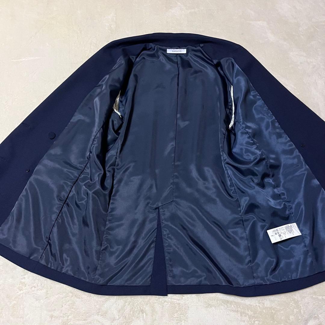 極美品✨ベーセーストックWブレストボクシー4Bブレザー シンプルシティエ