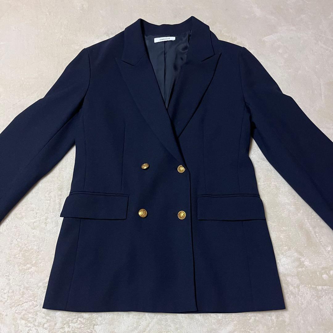 極美品✨ベーセーストックWブレストボクシー4Bブレザー シンプルシティエ