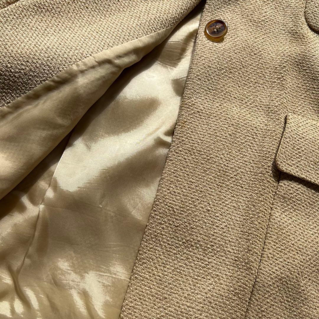 【美品】GUCCI ヴィンテージ シルク ジャケット サイズ42 ベージュ