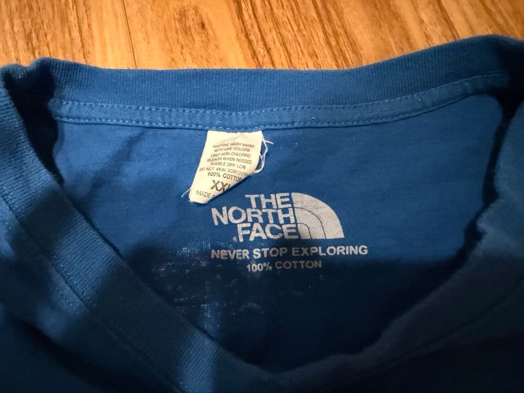 THE NORTH FACE ロゴ Tシャツ 青　ナイキフリースセットるーん専用